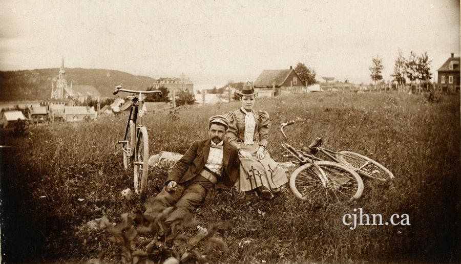 Cycling in Chicoutimi, Quebec, circa 1900 JPL-A